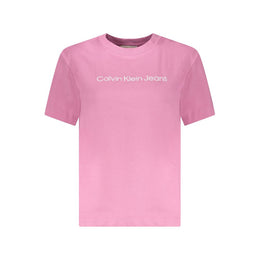 Calvin Klein Pink Cotton Women T-Shirt