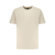 Hugo Boss Beige Cotton Men T-Shirt