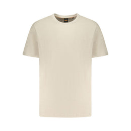 Hugo Boss Beige Cotton T-Shirt