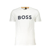 Hugo Boss White Cotton Men T-Shirt