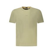Hugo Boss Green Cotton Men TShirt