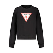 Guess Jeans Black Organic Cotton Women Sweatshirt