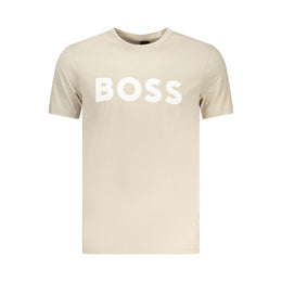 Hugo Boss Beige Cotton Men's T-Shirt