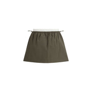 Alexander Wang Bicolor Cotton Mini Skirt