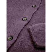 Gran Sasso Bordeaux Wool Cardigan