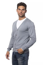 Verri Gray Cotton Cardigan