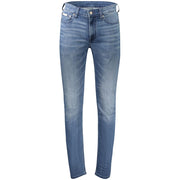 Calvin Klein Blu Cotton Men's Slim-Taper Jean
