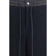 Sacai Black Cotton Athletic Pants