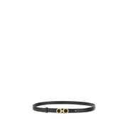 Ferragamo Brown Calf Leather Bos Taurus Thin Belt