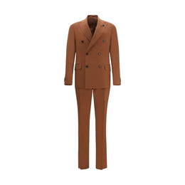 Lardini Brown Cotton Two-Piece Suit