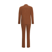 Lardini Brown Cotton Two-Piece Suit