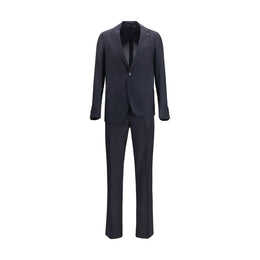 Lardini Blue Cotton Two-Piece Suit