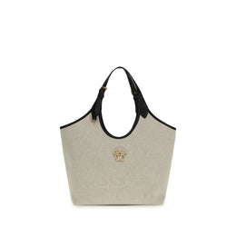 Versace Beige Cotton Shoulder Bag