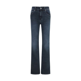 Haikure Blue Cotton Flared Jeans