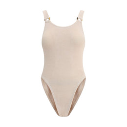 Hunza G Beige Polyamide One-Piece Swimsuit