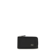 Valentino Garavani Black Calf Leather Bos Taurus Wallet