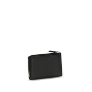 Valentino Garavani Black Calf Leather Bos Taurus Wallet