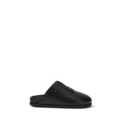 Givenchy Black Calf Leather Bos Taurus Mules