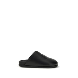 Givenchy Black Calf Leather Bos Taurus Mules