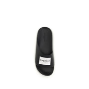 Givenchy Black Rubber Slippers