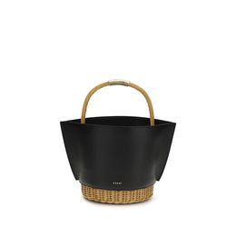 Sacai Black Calf Leather Bos Taurus Shoulder Bag