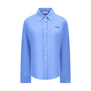 Miu Miu Blue Cotton Dress Shirt
