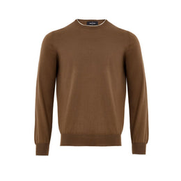 Gran Sasso Brown Silk Sweatshirt