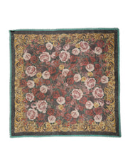 Dolce & Gabbana Multicolor Floral Cashmere Square Stole  Scarf