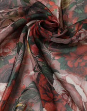Dolce & Gabbana Multicolor Floral Cashmere Square Stole  Scarf