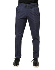 Briglia 1949 DarkBlue Wool Straight Formal Dress Trouser Pants