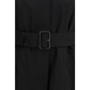 Burberry Black Cotton Trench Coat