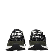 Versace Gray Leather Sneakers