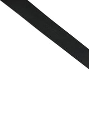 Dolce & Gabbana Black Calf Leather Gold Metal Buckle  Belt