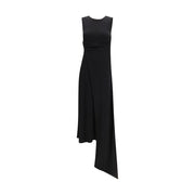 Ami Paris Black Viscose Casual Dress