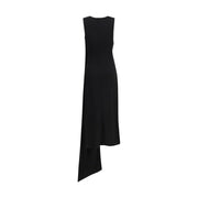 Ami Paris Black Viscose Casual Dress