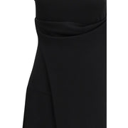 Ami Paris Black Viscose Casual Dress