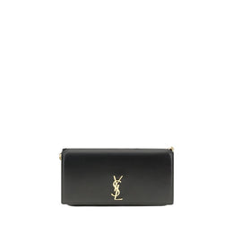 Saint Laurent Black Calf Leather Bos Taurus Shoulder Bag