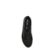 Prada Black Recycled Polyamide Athletic Sneakers
