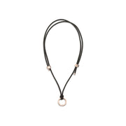 Brunello Cucinelli Brown Calf Leather Bos Taurus Keychain