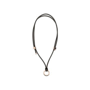 Brunello Cucinelli Brown Calf Leather Bos Taurus Keychain