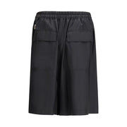 Moncler x Rick Owens Black Polyester Bermuda Shorts
