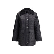 Ganni Gray Nylon Coat