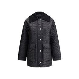 Ganni Gray Nylon Coat