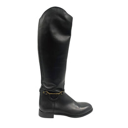 Borbonese Black Leather Women Boot