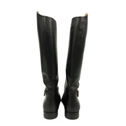 Borbonese Black Leather Women Boot