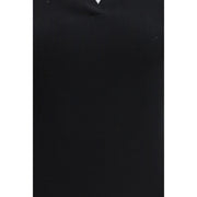 Max Mara Black Fleece Wool Polo Shirt