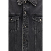 7FOR Gray Cotton Denim Jacket