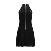 Balmain Black Viscose Cocktail Dress