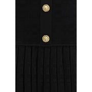 Balmain Black Viscose Cocktail Dress