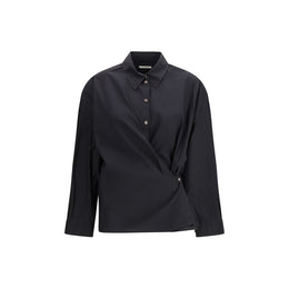 Lemaire Black Cotton Dress Shirt